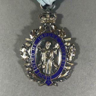 Tiffany & Co " St.  Andrews Society Of Ny " Gilt Sterling & Enamel Medal,  Scotland