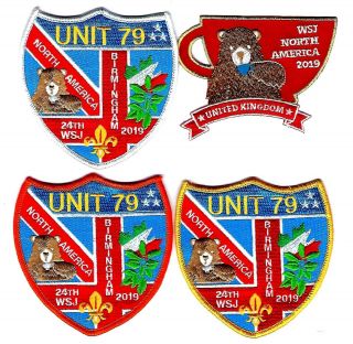 104 - 2019 World Jamboree 4 Uk Unit Patches