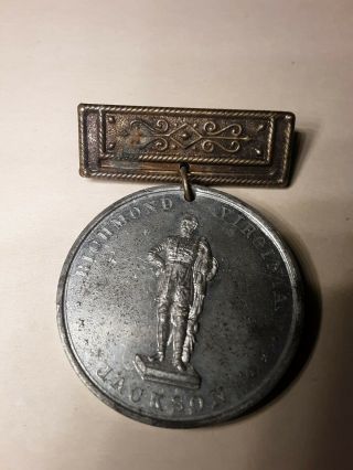 Jackson Souvenir Coin By The P.  L.  Krider Co.  Philadelphia From The Va.