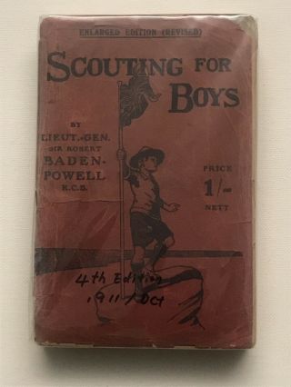 Boy Scout Book Scouting For Boys By Baden Powell Published On 1911