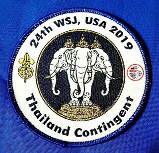 24th 2019 World Scout Jamboree Official Wsj Thailand Contingent Badge Patch