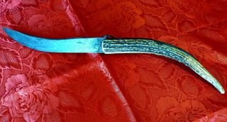 Navaja 56 Cm Knife Rare Antique 19th French H.  Denizet Langres Couteau Ancien