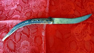 Navaja 56 cm Knife Rare Antique 19th French H.  Denizet Langres Couteau Ancien 4