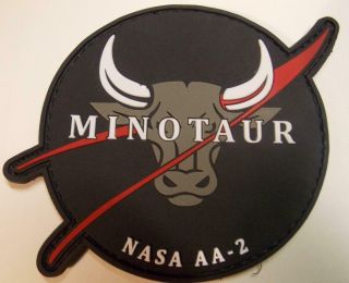 Minotaur Nasa Ascent Abort - 2 Space Mission Patch Glow In The Dark Paint