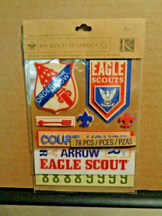 K & Company Dimensional Stickers Boy Scout Eagle Scouts Order Of The Arrow