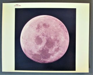 Nasa Apollo 11 Photo " A Kodak Paper " View Of The Moon As11 - 44 - 6666