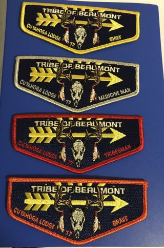 Tribe Of Beaumont - Set Of 4 Beaumont Scout Reservation Cub Honor Program Flaps