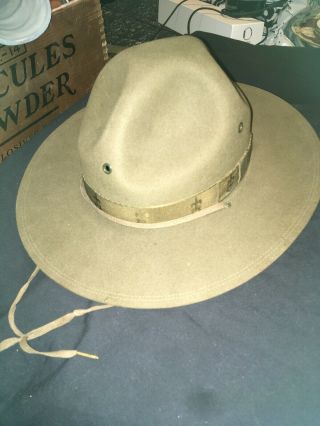 Vintage Official Boy Scouts Of America Scout Hat - Size 6 7/8