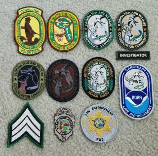 Florida Fish And Wildlife Conservation Commission Police Patch Set (fwc)