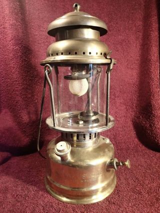 Vintage Gas Lamp Lantern Radius No.  119 With Glass Sweden Swedish