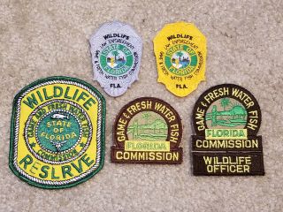 Florida Game And Fresh Water Fish Commission Police Patch Set (fwc)