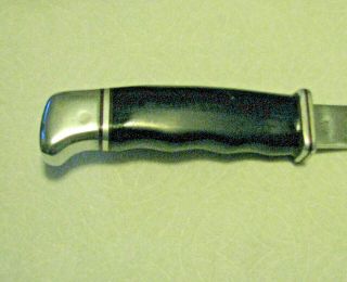 Vtg Sheath Hunt Blade BUCK Usa SAFETY Hatchet Axe 1960s Knife 106 Orig fold case 4