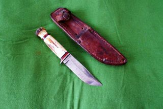 RARE Vintage Union Cutlery Company Sheath Knife KA - BAR 1927 - 1945 10
