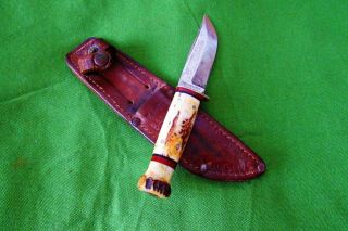 RARE Vintage Union Cutlery Company Sheath Knife KA - BAR 1927 - 1945 5