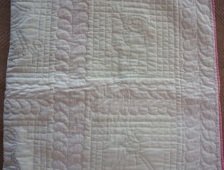 Vintage Quilt Handstitched Sunbonnet Sue & Overall Sam Appliqued 50 