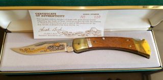 Bsa Philmont Scout Ranch 50th Anniv Buck Knife 110 Serial 110 / 500