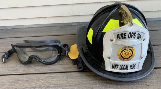 Morning Pride Fire Helmet Fireman Fire Ops 101,  Goggles Firefighter