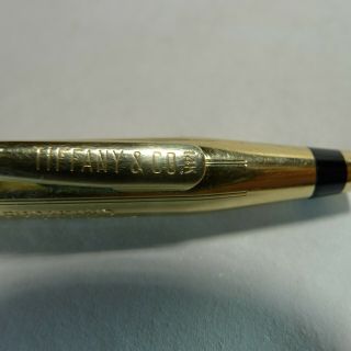 14k Solid Gold Cross Pen For Tiffany & Co.  10yr For Burnham Co.