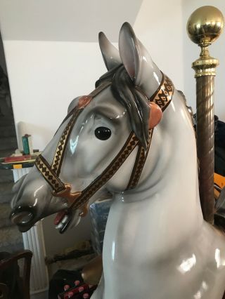 Full Size Carousel Horse Stander Brass Pole