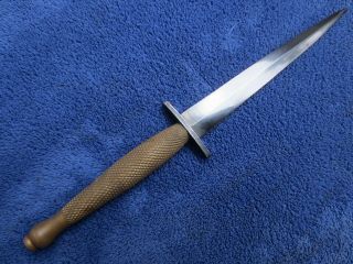 Very Rare Oss Stiletto Fairbairn Sykes Knife Style Commando Dagger Made By Lf&c