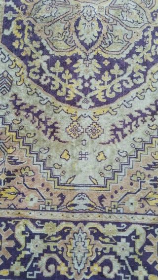 Vintage Area Rug 4 X 6 Ft Blue Pink Green Persian Tribal Pattern Bed Spread