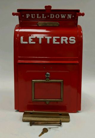 Large Vintage Iron U.  S.  Mail Letter Box Restored Vandorn Iron Cleveland