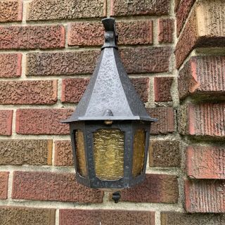 Outdoor/indoor Sconce Gothic Revival Antique Porch Light Rewired Fixture 55E 3
