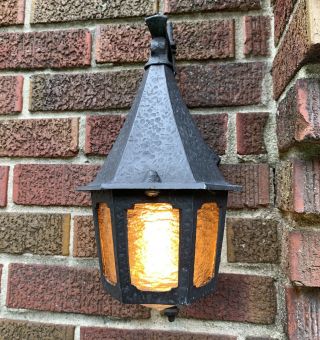 Outdoor/indoor Sconce Gothic Revival Antique Porch Light Rewired Fixture 55E 4