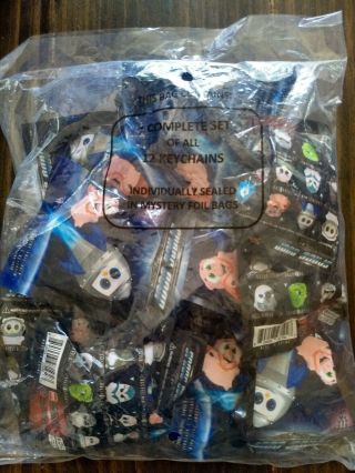 12 Coop Squad Space Coop Collectible Key Chains Complete Set