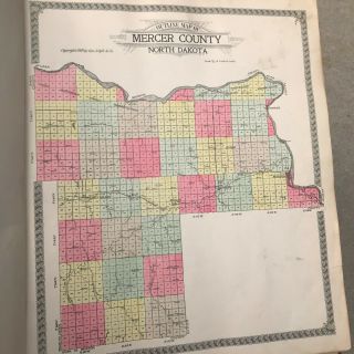 1918 Mercer County,  North Dakota Atlas 7