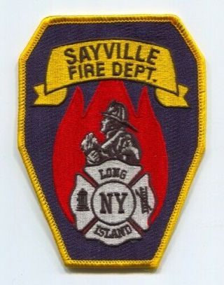 Sayville Fire Department Patch York Ny Long Island Dept.  Rescue Ems Patches
