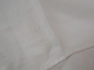 87X68 Vintage Antique White IRISH LINEN signed DOUBLE DAMASK Tablecloth 4