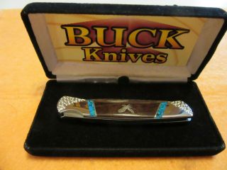 Buck 503 Flying Eagle Knife By David Yellowhorse 1993 Rare Near Knife