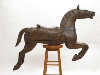 Antique Wooden Carousel Horse