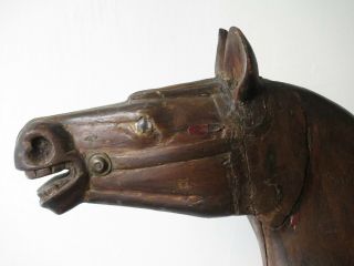 Antique Wooden Carousel Horse 3