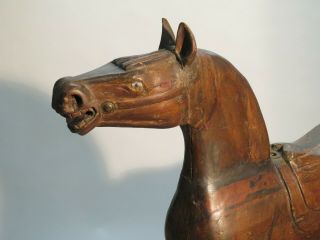 Antique Wooden Carousel Horse 6