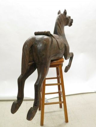 Antique Wooden Carousel Horse 9