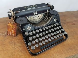 Collectible Typewriter Mercedes Superba - No Risk With