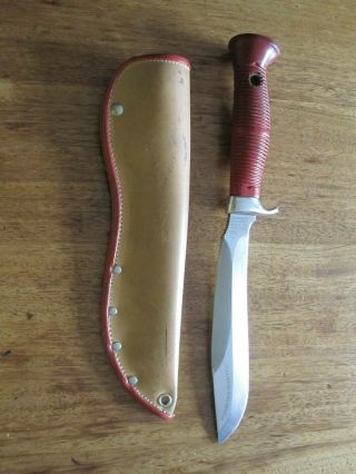 Puma Sea Hunter 6363 Knife With Leather Sheath Germany