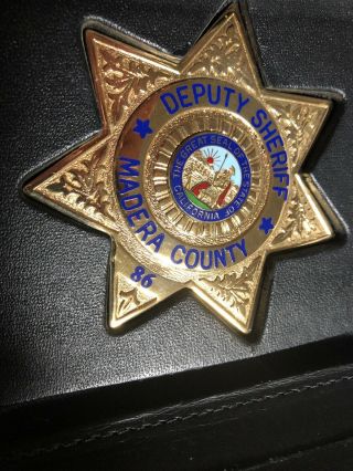 Deputy Sheriff Badge - Madera County,  California (authentic,  Very Rare,  Obsolete)