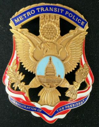 2005 Obsolete George W.  Bush Presidential Inauguration Metro Transit Badge