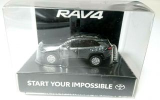 Rav4 Toyota Led Light Keychain Gray Metallic Model Car