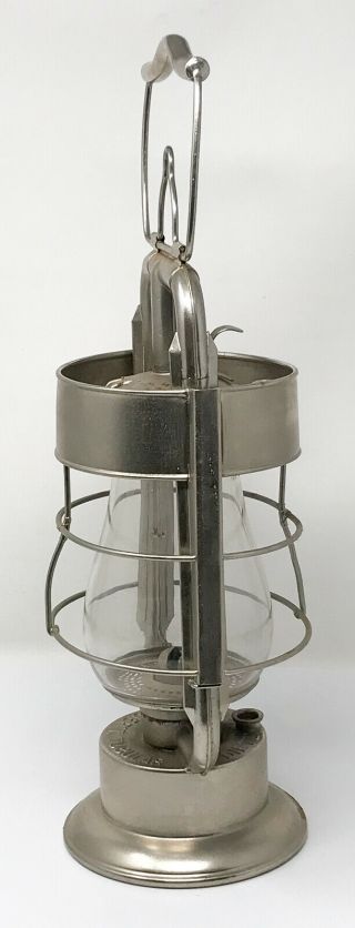 Vintage Dietz Fire Dept.  Tubular Kerosene Lantern Fitall Globe 2