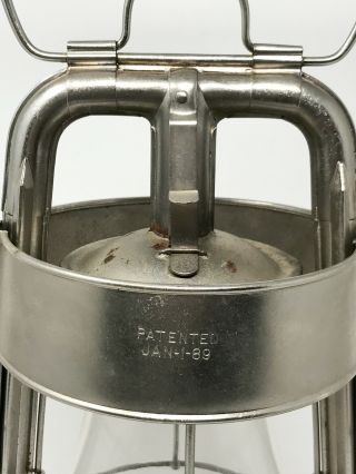 Vintage Dietz Fire Dept.  Tubular Kerosene Lantern Fitall Globe 5
