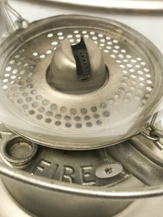 Vintage Dietz Fire Dept.  Tubular Kerosene Lantern Fitall Globe 7
