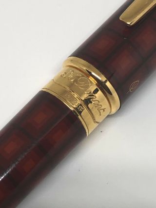 S.  T.  Dupont Olympio Vertigo Chinese Lacquer Vintage Rollerball Pen Rare 2