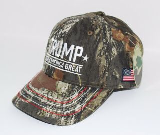Donald Trump Keep America Great Hat With Mossy Oak Camo Embroidered Nwt