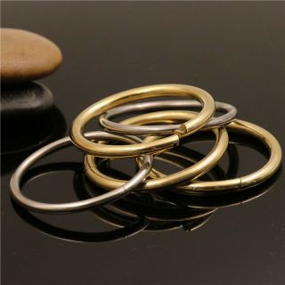Key Ring Split Loop Quick Release Lock O Keychain Solid Brass/stainless Steel