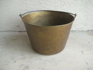 Antique L&g Copper / Large Apple Butter Cauldron / Pot / Kettle