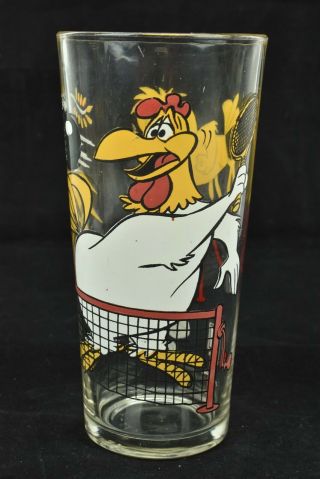Warner Bros Pepsi 1976 Looney Tunes Sylvester,  Foghorn,  Coyote Set of 3 Glass 2